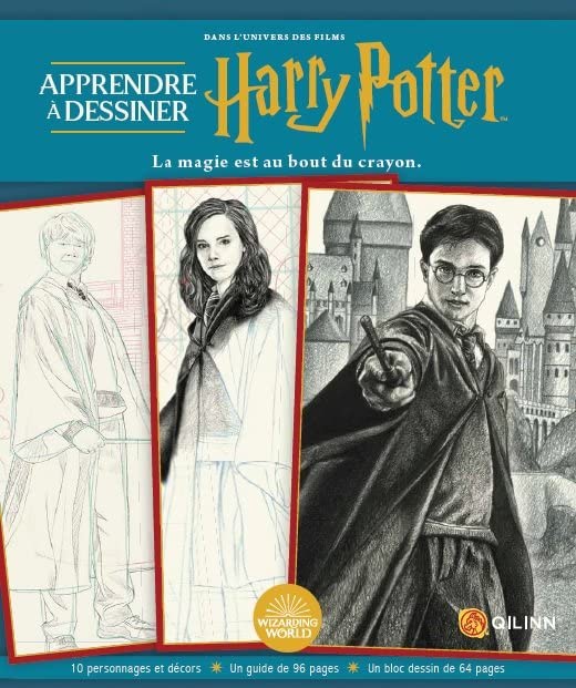 Harry Potter : spiromagic : colorie les spirales et tes personnages  préférés apparaissent comme par magie ! - Thomas Pavitte - Qilinn -  Papeterie / Coloriage - Paris Librairies